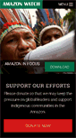 Mobile Screenshot of amazonwatch.org